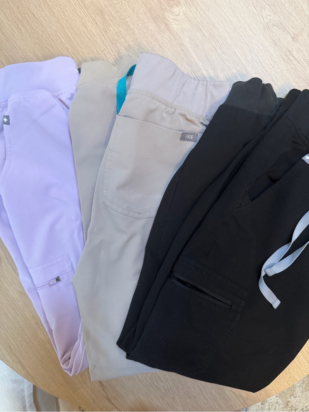 Figs Women's Jogger Bundle in Lavender, Taupe, Black
